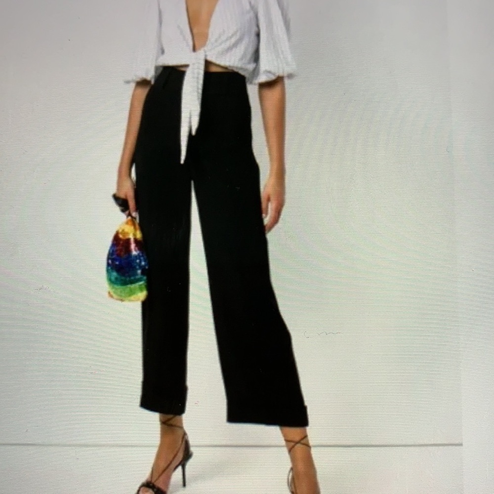 DVF High Waisted Culotte Pants 10